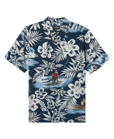 Quiksilver Waterman Men's Day Off Short Sleeve Shirt In Majolica Blue Print 4