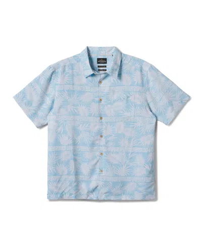 Quiksilver Waterman Men's Fern Garden Woven Shirt In Beach Blue