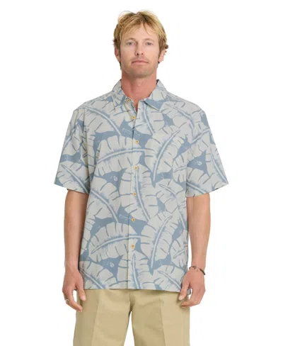 Quiksilver Waterman Men's Fronds Short-sleeve Shirt In Blue