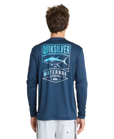 Quiksilver Waterman Men's Gradient Tuna Graphic T-shirt In Blue