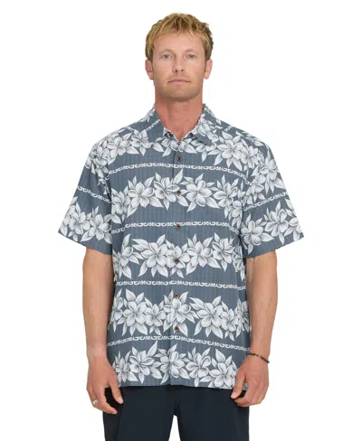 Quiksilver Waterman Men's Horizons Short-sleeve Woven Shirt In Blue