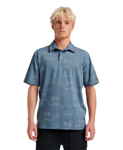 Quiksilver Waterman Men's Island Daze Polo Shirt In Blue