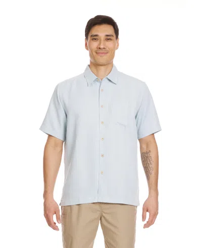 Quiksilver Waterman Men's Island Jungle Woven Shirt In Cool Blue
