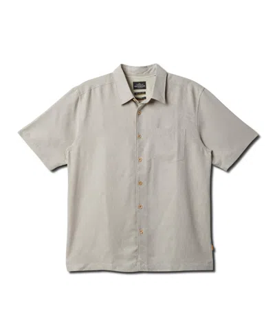 Quiksilver Waterman Men's Island Jungle Woven Shirt In Pelican