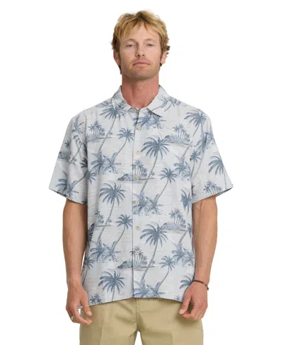 Quiksilver Waterman Men's Island Vues Print Shirt In White
