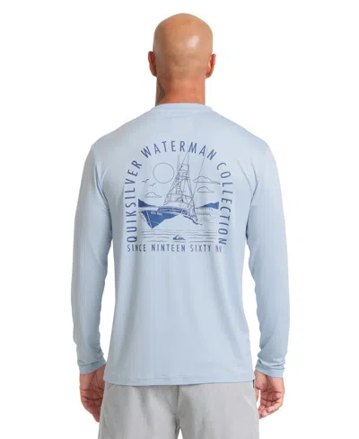Quiksilver Waterman Men's Long-sleeve Cool Breeze T-shirt In Blue