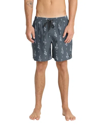 Quiksilver Waterman Men's Mix Pack Print Swim Trunks In Gray