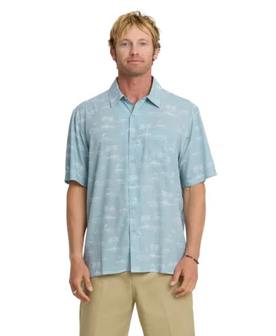 Quiksilver Waterman Men's Mix Perform Short-sleeve Shirt In Blue