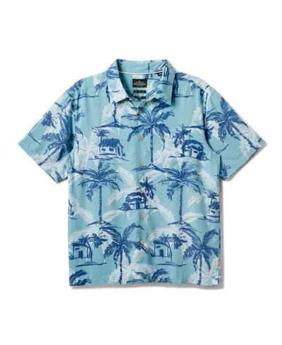 Quiksilver Waterman Men's Off The Grid Woven Shirt In Aqua