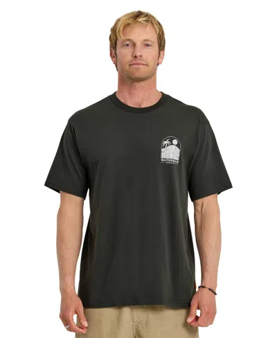 Quiksilver Waterman Men's Out The Back Crewneck T-shirt In Black