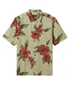 Quiksilver Waterman Men's Outer Reef Short Sleeve Shirt In Overcast Print 4