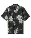 Quiksilver Waterman Men's Outer Reef Short Sleeve Shirt In Tr Black P