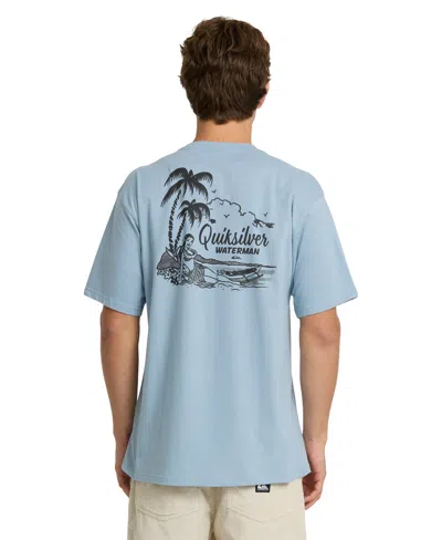 Quiksilver Waterman Men's Outrigger Short-sleeve T-shirt In Blue
