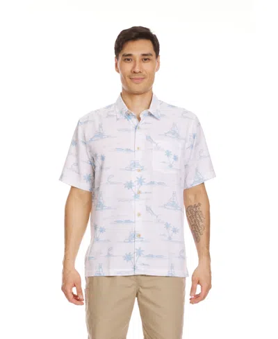 Quiksilver Waterman Men's Paradise Found Woven Shirt In Bone White