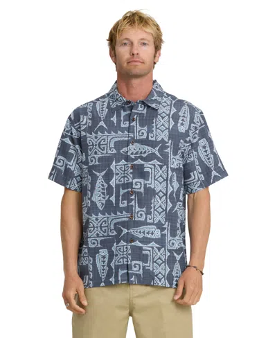 Quiksilver Waterman Men's Pescadero Short-sleeve Shirt In Blue