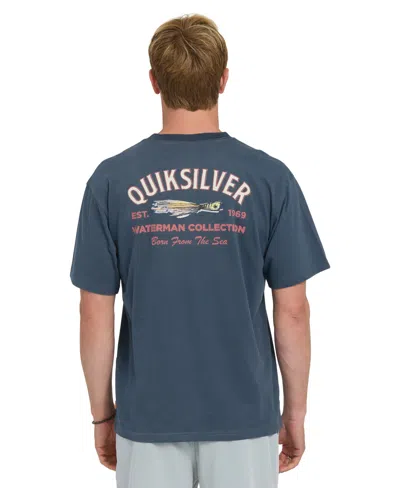 Quiksilver Waterman Men's Relaxed-fit T-shirt In Blue
