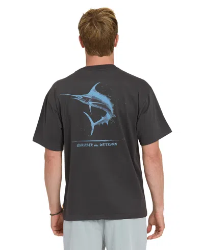 Quiksilver Waterman Men's Short-sleeve Angler T-shirt In Black
