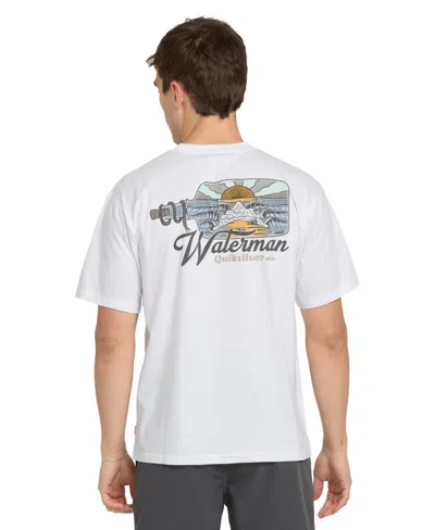 Quiksilver Waterman Men's Short-sleeve Bottle Life T-shirt In White