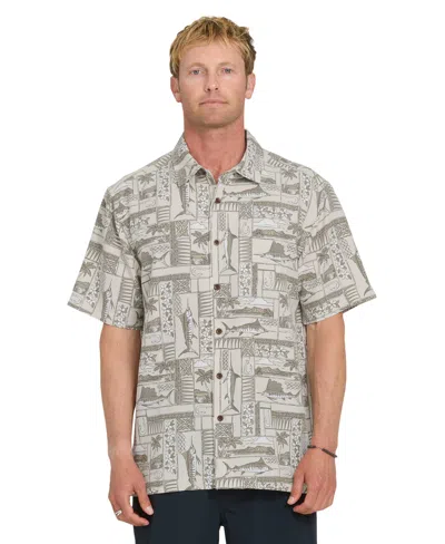 Quiksilver Waterman Men's Short-sleeve East Cape Shirt In Gold
