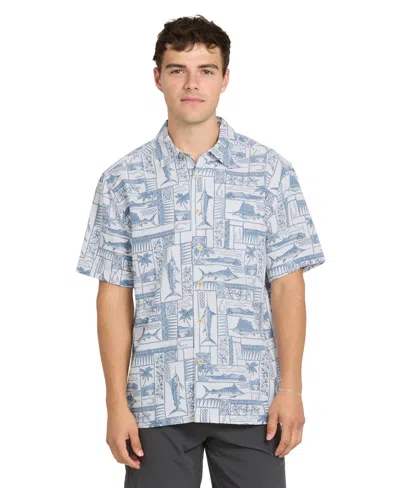 Quiksilver Waterman Men's Short-sleeve East Cape Shirt In White