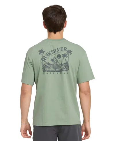 Quiksilver Waterman Men's Short-sleeve Laid Back T-shirt In Green
