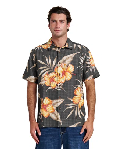 Quiksilver Waterman Men's Short-sleeve Tropical Dream Shirt In Black
