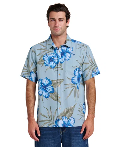 Quiksilver Waterman Men's Short-sleeve Tropical Dream Shirt In Blue