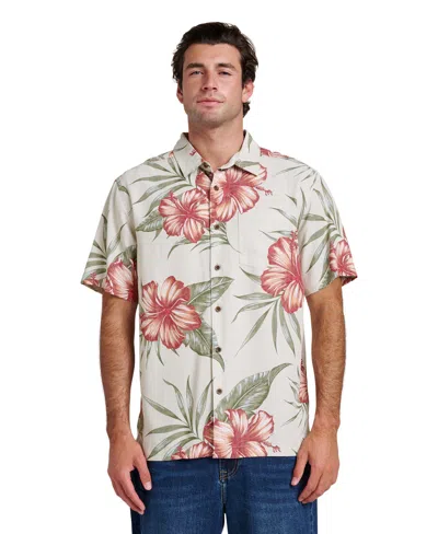Quiksilver Waterman Men's Short-sleeve Tropical Dream Shirt In Gold