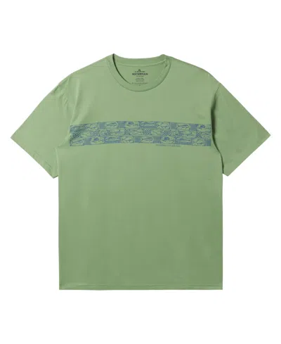 Quiksilver Waterman Men's Sketchy Short Sleeve T-shirt In Green Eyes