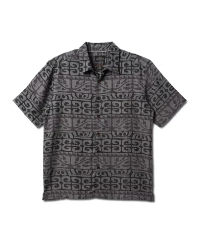 Quiksilver Waterman Men's Stacked Woven Shirt In Phantom