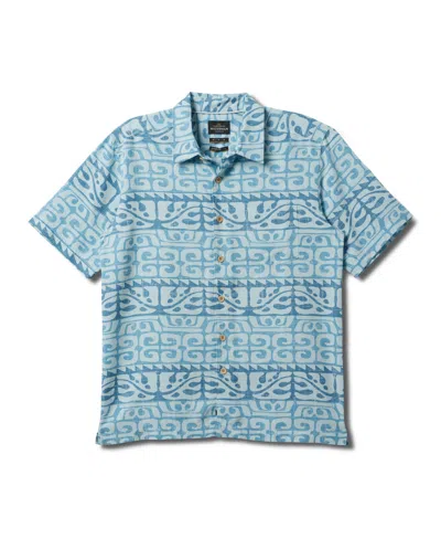 Quiksilver Waterman Men's Stacked Woven Shirt In Wave