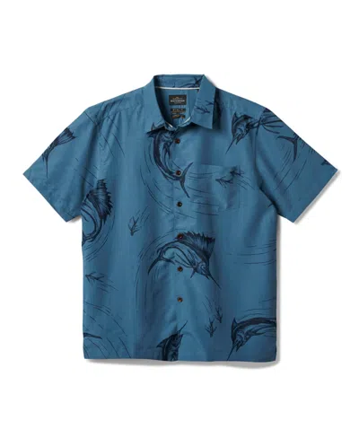 Quiksilver Waterman Men's The Chase Woven Shirt In Sea Blue