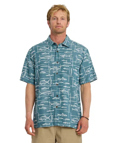 Quiksilver Waterman Men's Topanga Short-sleeve Shirt In Brown