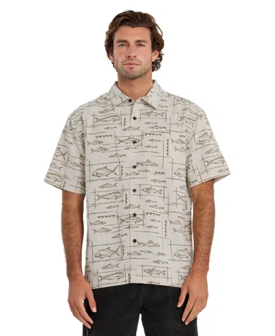 Quiksilver Waterman Men's Topanga Short-sleeve Shirt In Gold