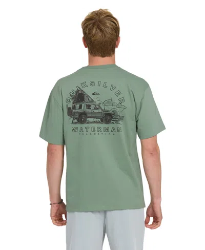 Quiksilver Waterman Men's Traveler Classic Short-sleeve T-shirt In Green