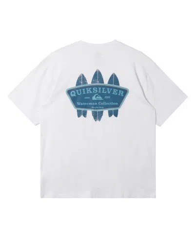 Quiksilver Waterman Men's Twinz Short Sleeve T-shirt In White