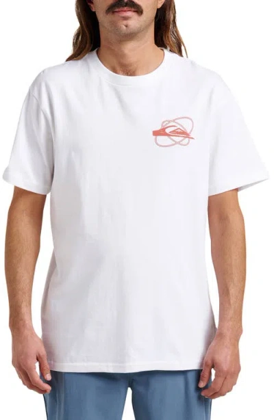 Quiksilver Wave Festival Graphic T-shirt In White