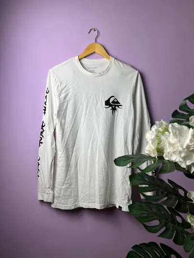 Pre-owned Quiksilver White  Long Sleeve Tees