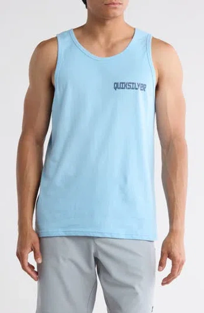 Quiksilver Willis Cotton Graphic Tank In Blue