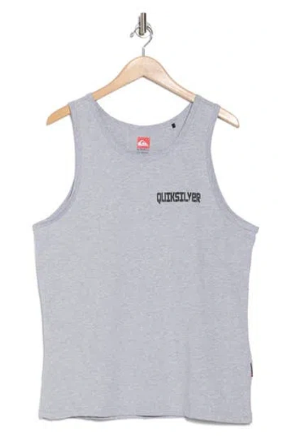 Quiksilver Willis Cotton Graphic Tank In Heather Gray