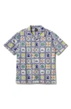 Quiksilver X Pacifico Baja Casual Short Sleeve Cotton & Linen Button-up Shirt