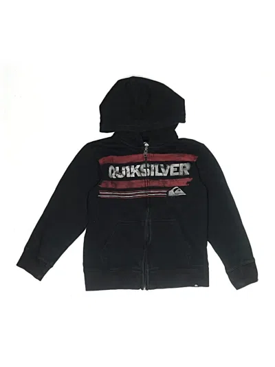 Pre-owned Quiksilver Kids' Zip Up Hoodie In Black