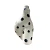 Quillattire Black / White Black And White Polka Dot Booty Vase In Multi
