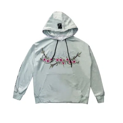 Quillattire Green Mint Mount Fuji Floral Hoodie