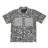 Quillattire Men's Black / White Black And White Zebra Print Shirt In Black