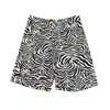 Quillattire Men's Black / White Black And White Zebra Print Short In Black/white