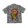 Quillattire Men's White / Black / Yellow Zebra & Tiger Shirt - Black & White In White/black/yellow