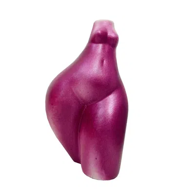 Quillattire Metallic Pink Feminist Body Vase