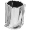 Quillattire Silver Mini Mirror Bag Vase In Silver