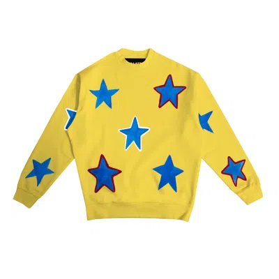 Quillattire Yellow / Orange Star Sweatshirt - Yellow & Orange In Yellow/orange